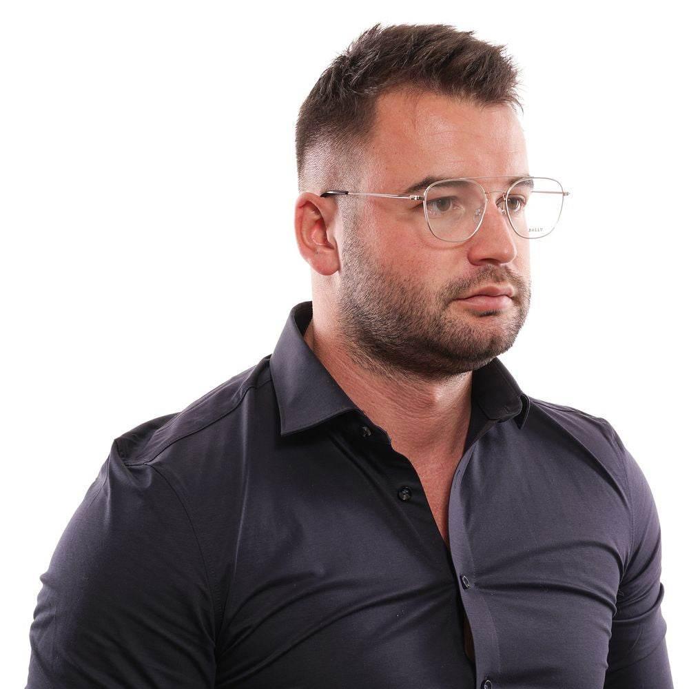 Bally Gray Men Glasses Frame - Hilstor