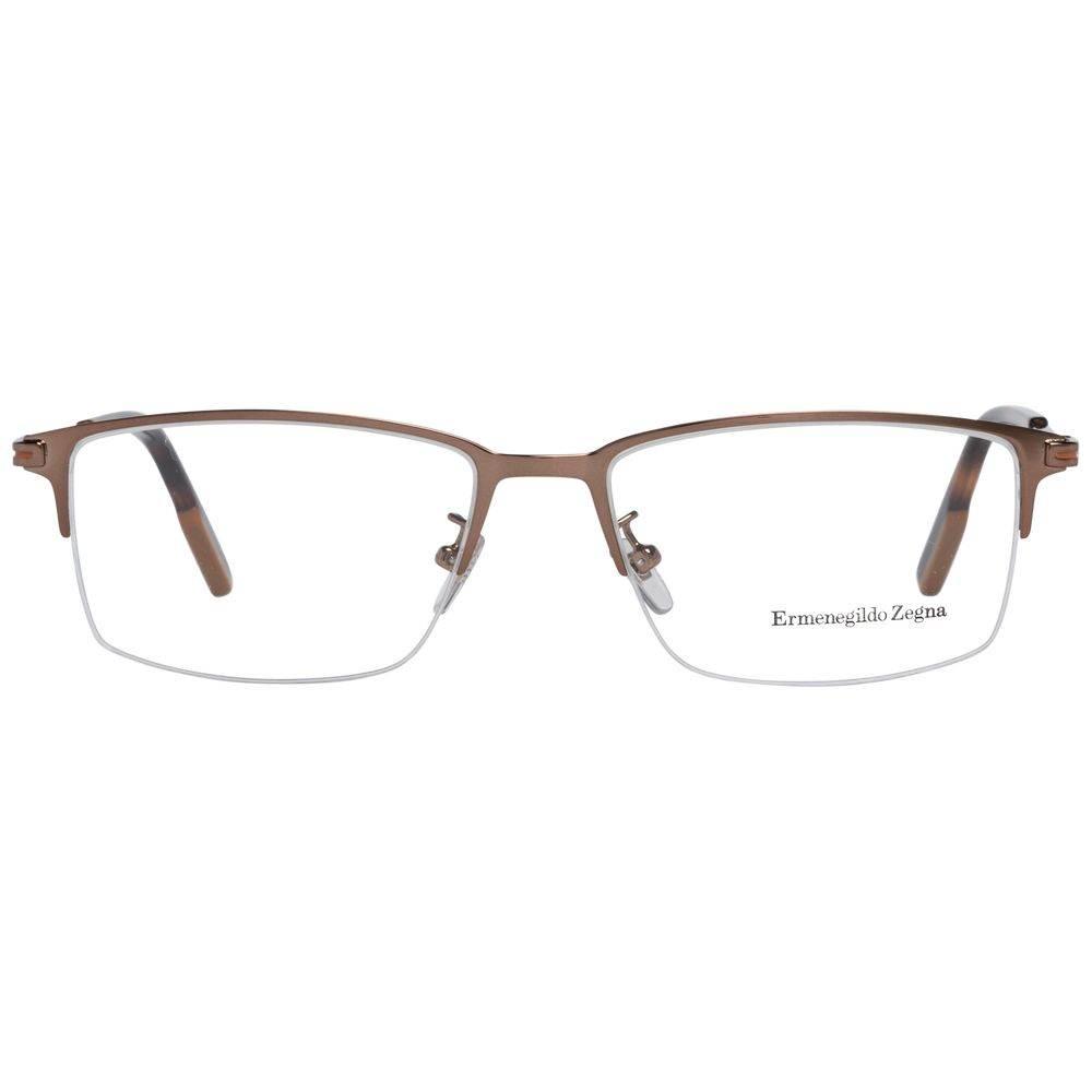 Ermenegildo Zegna Bronze Men Glasses Frame - Hilstor