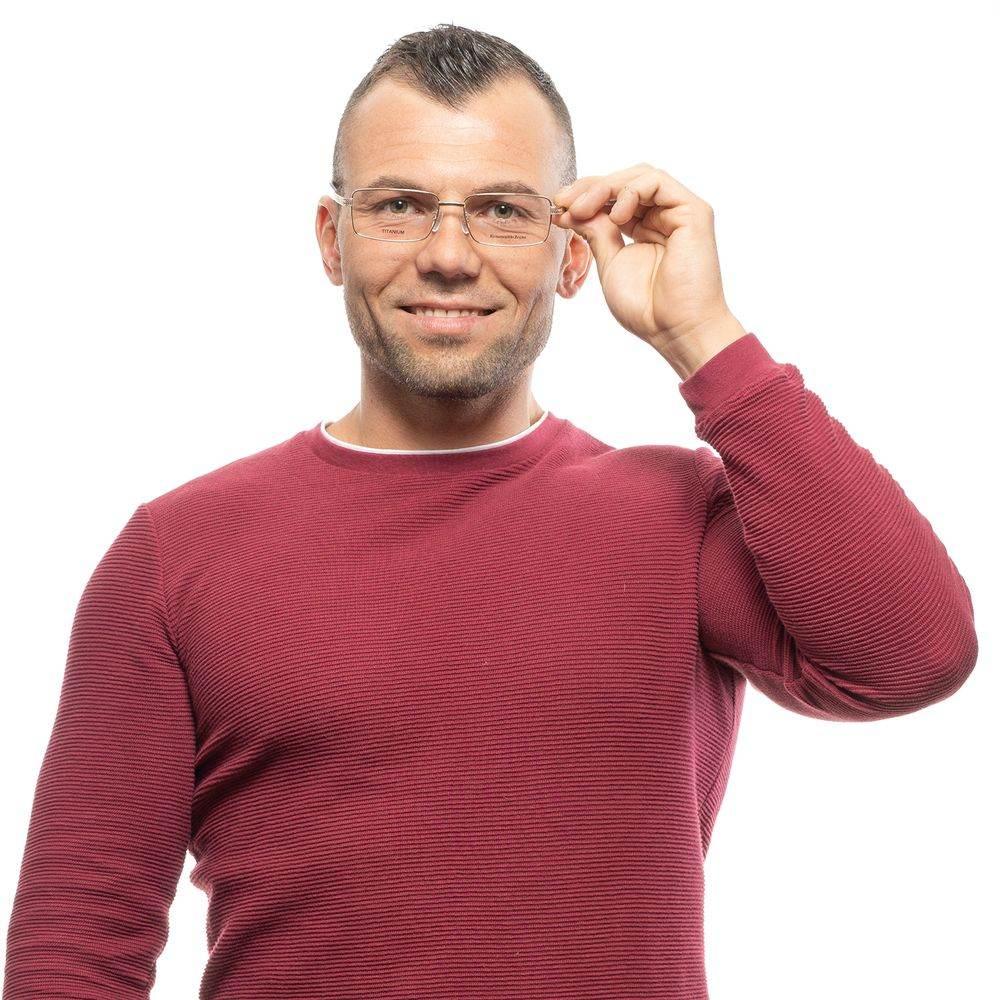 Ermenegildo Zegna Gold Men Glasses Frame - Hilstor