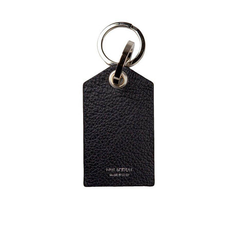 Neil Barrett Blue Leather Men Keychain - Hilstor