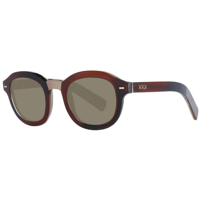 Ermenegildo Zegna Brown Men Sunglasses - Hilstor