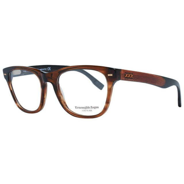 Ermenegildo Zegna Brown Men Optical Frames - Hilstor