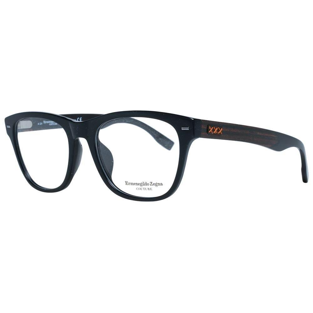 Ermenegildo Zegna Black Men Optical Frames - Hilstor