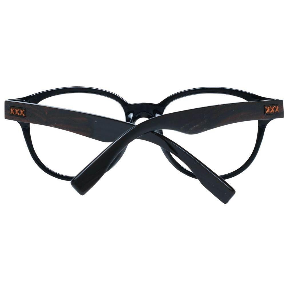 Ermenegildo Zegna Black Men Optical Frames - Hilstor