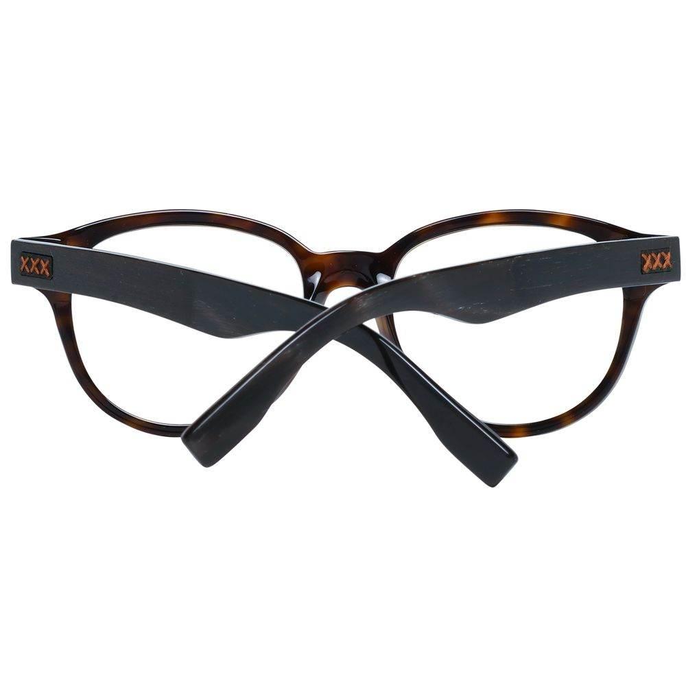 Ermenegildo Zegna Brown Men Optical Frames - Hilstor