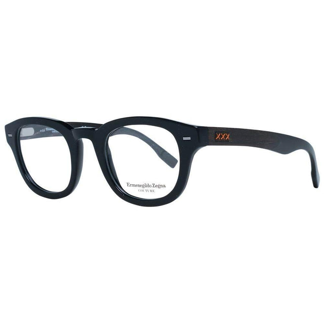 Ermenegildo Zegna Black Men Optical Frames - Hilstor