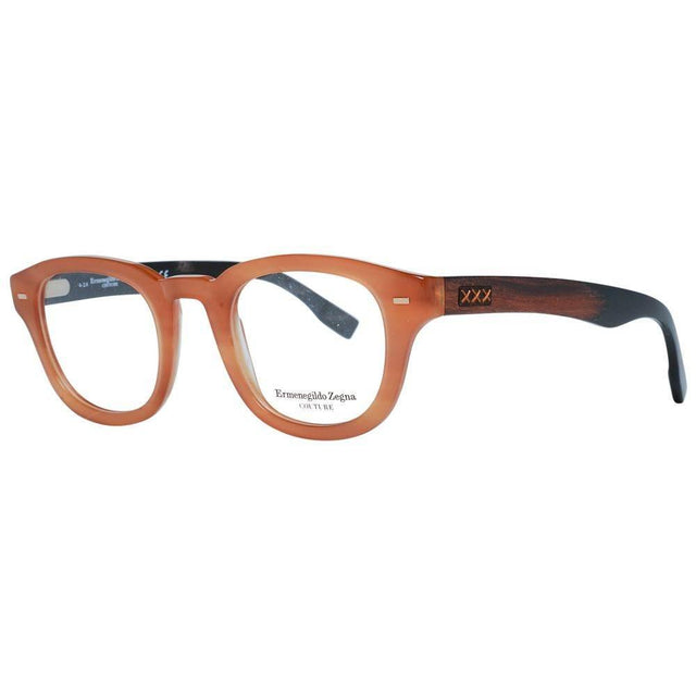 Ermenegildo Zegna Brown Men Optical Frames - Hilstor