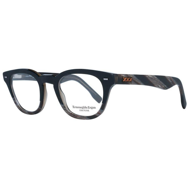 Ermenegildo Zegna Black Men Optical Frames - Hilstor