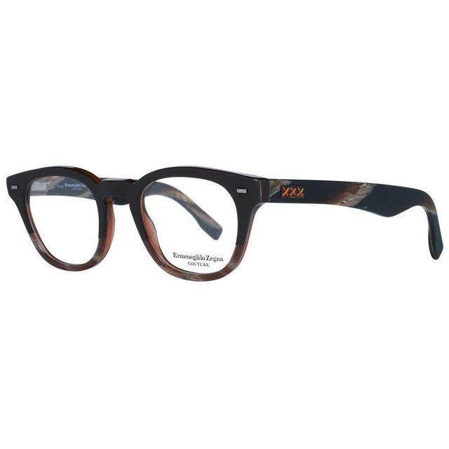 Ermenegildo Zegna Brown Men Optical Frames - Hilstor