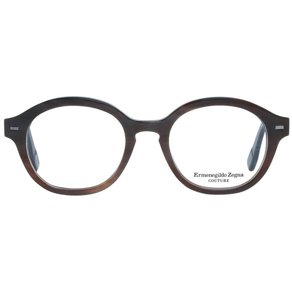 Ermenegildo Zegna Brown Men Optical Frames - Hilstor