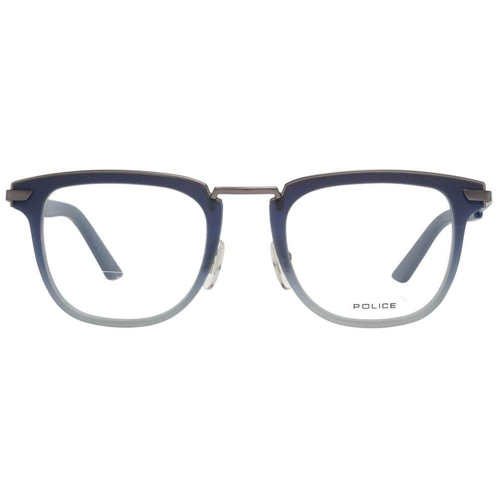 Police Blue Men Glasses Frame - Hilstor