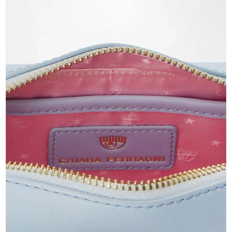 Chiara Ferragni Light Blue Polyester Women Crossbody Bag - Hilstor