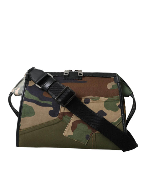 Dolce & Gabbana Multicolor Camouflage Patchwork Crossbody Bag - Hilstor