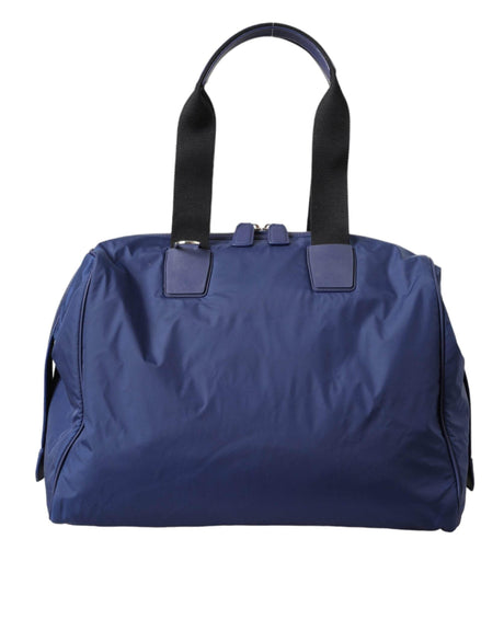 Dolce & Gabbana Blue Nylon Calfskin Hand Shoulder Duffel Bag - Hilstor
