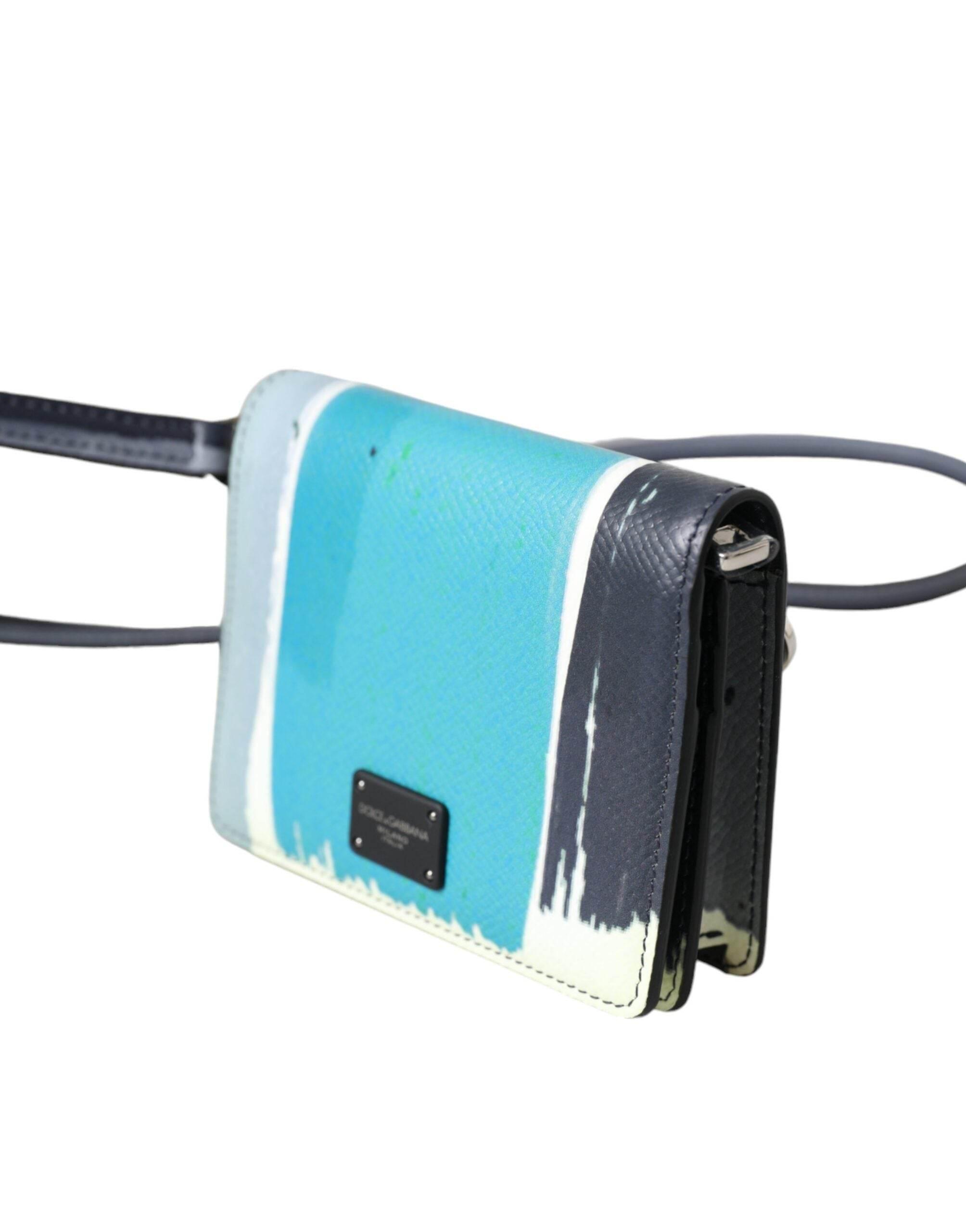 Dolce & Gabbana Multicolor Leather DG Logo Bifold Card Holder Wallet - Hilstor