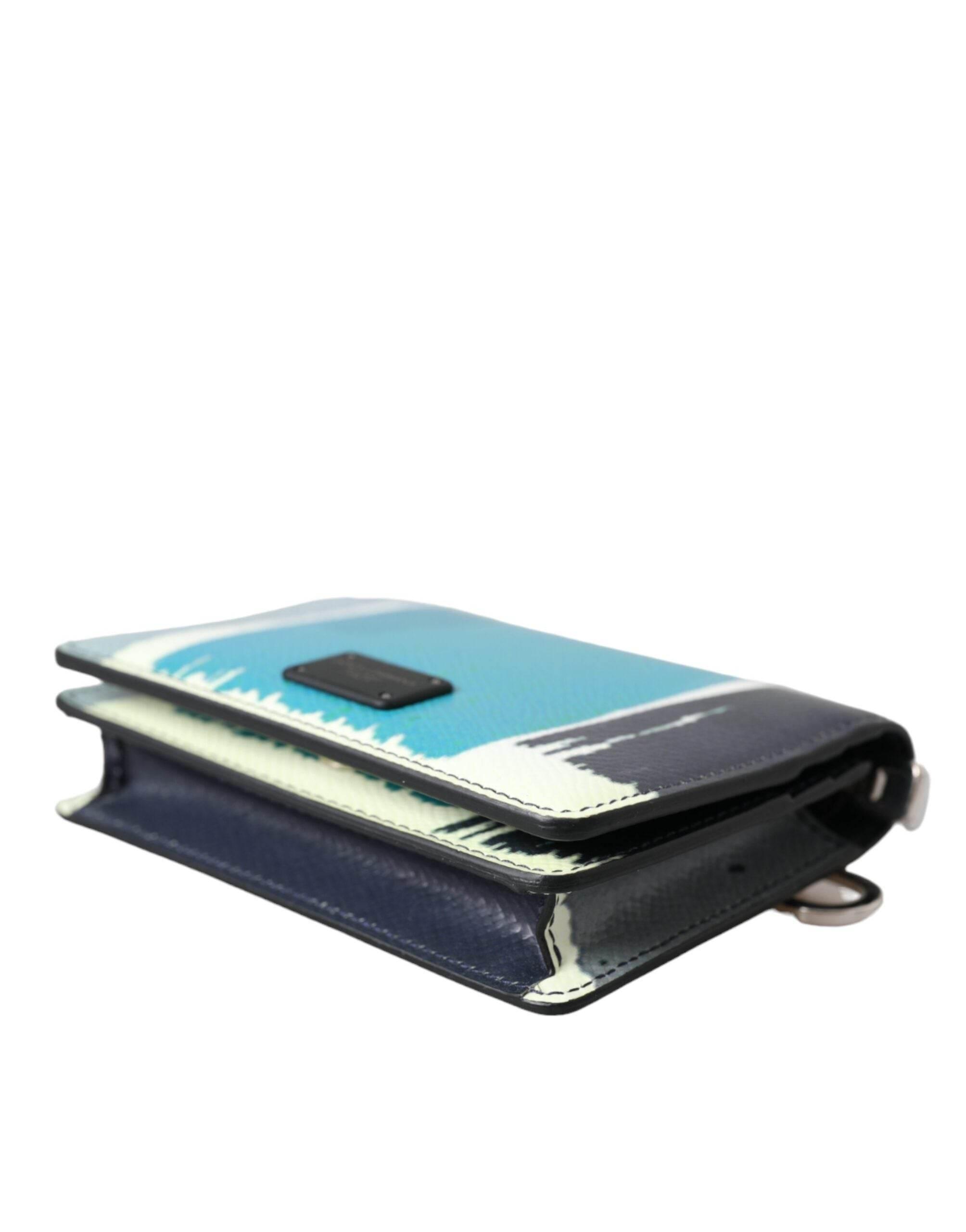Dolce & Gabbana Multicolor Leather DG Logo Bifold Card Holder Wallet - Hilstor
