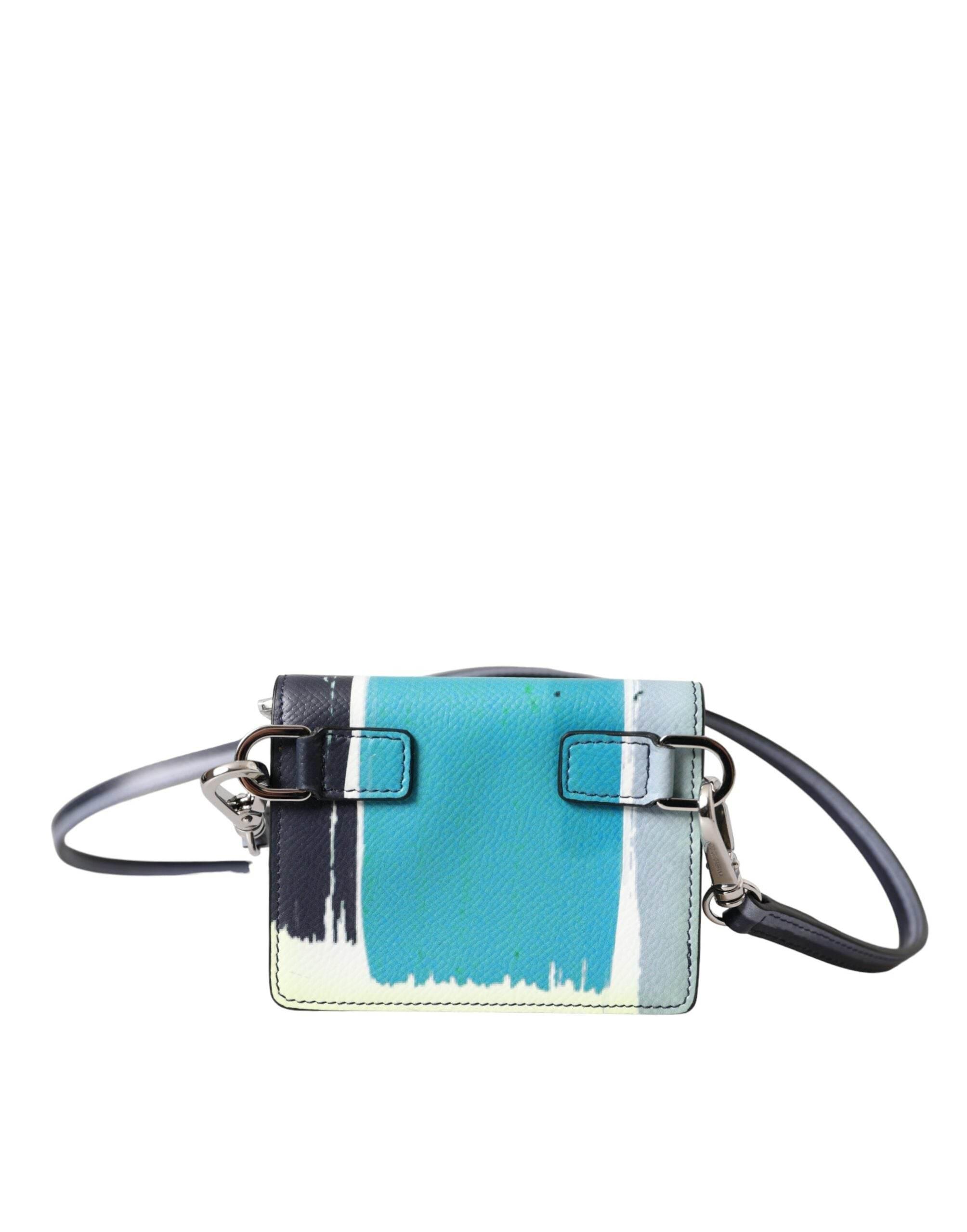 Dolce & Gabbana Multicolor Leather DG Logo Bifold Card Holder Wallet - Hilstor