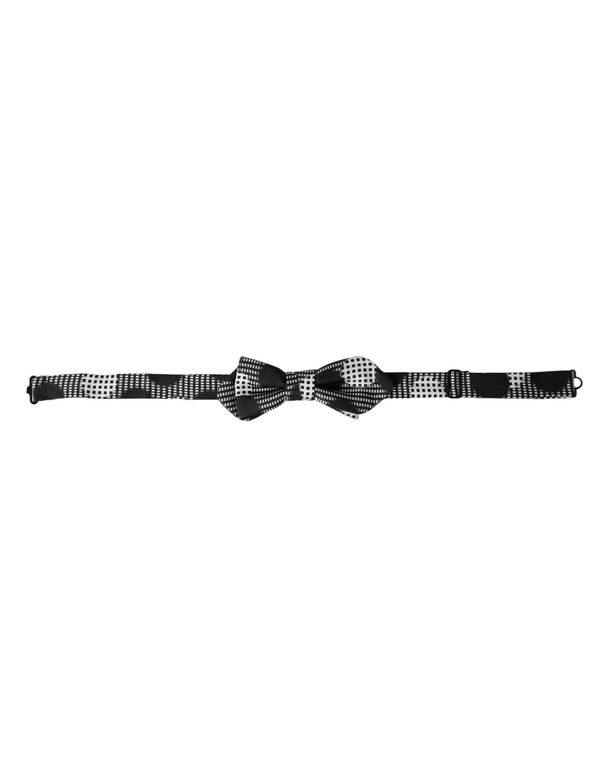 Dolce & Gabbana Multicolor Silk Polka Dot Adjustable Neck Men Papillon Bow Tie - Hilstor