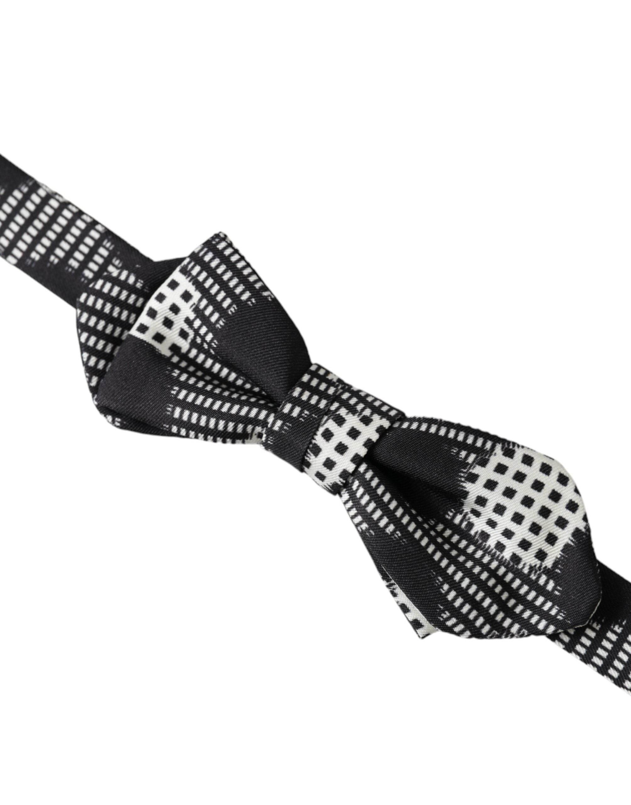 Dolce & Gabbana Multicolor Silk Polka Dot Adjustable Neck Men Papillon Bow Tie - Hilstor