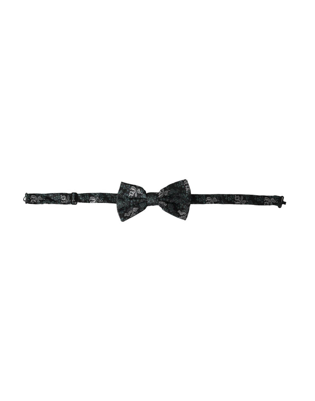 Dolce & Gabbana Multicolor Fantasy Floral Silk Adjustable Neck Men Bow Tie - Hilstor