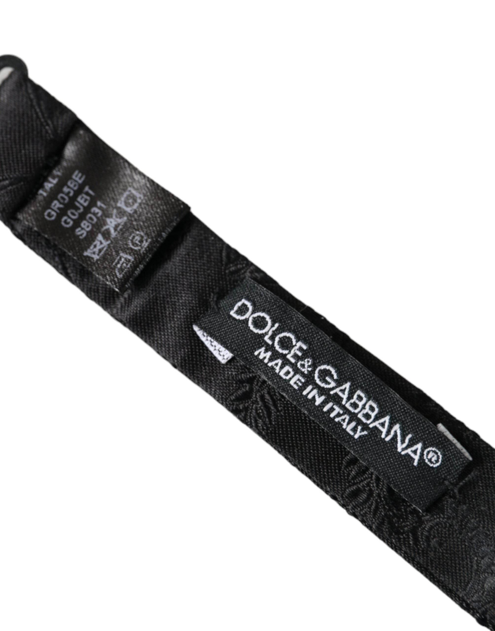 Dolce & Gabbana Multicolor Fantasy Silk Adjustable Neck Bow Tie - Hilstor