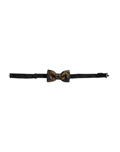 Dolce & Gabbana Multicolor Jacquard Adjustable Neck Men Bow Tie - Hilstor