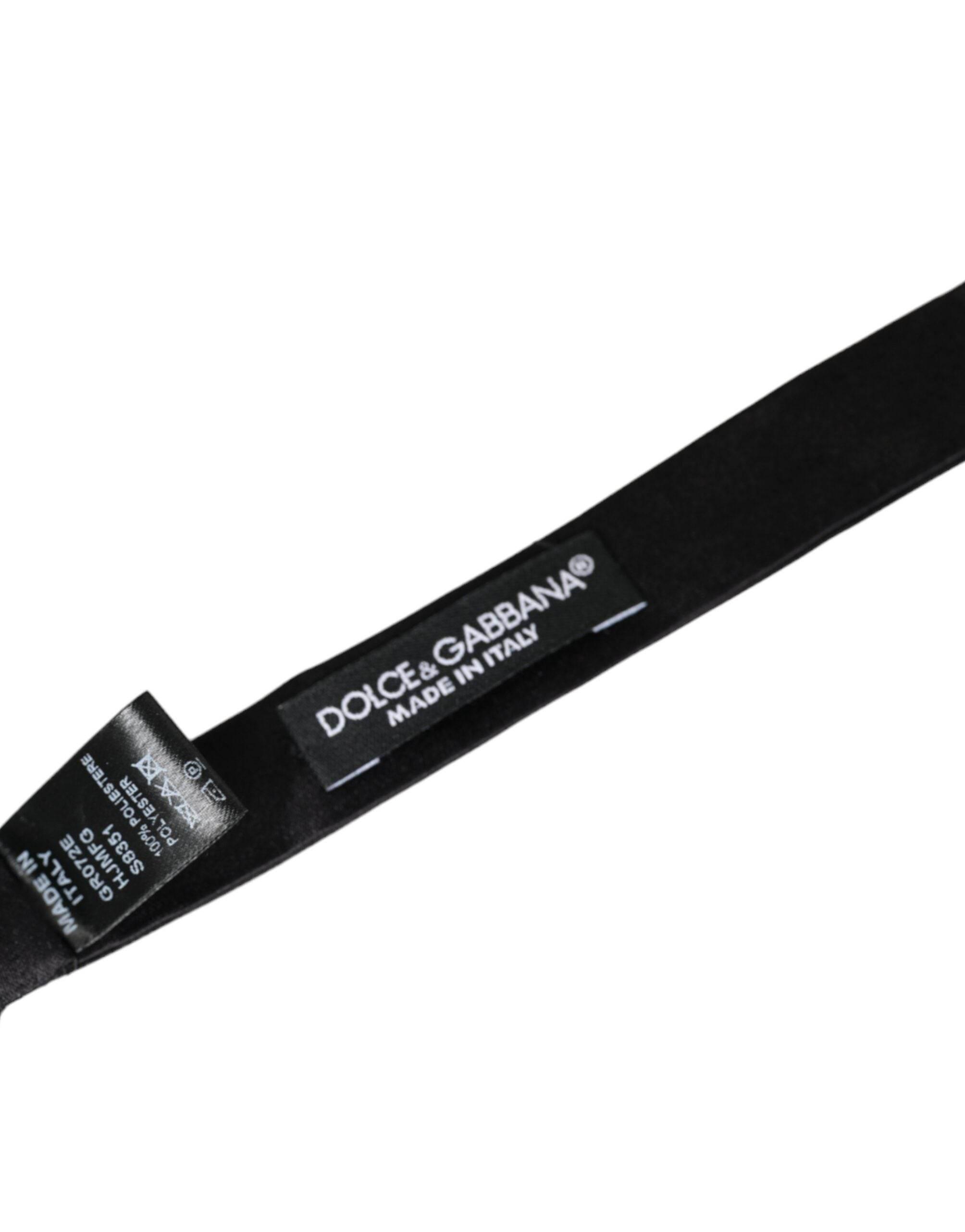 Dolce & Gabbana Multicolor Jacquard Adjustable Neck Men Bow Tie - Hilstor