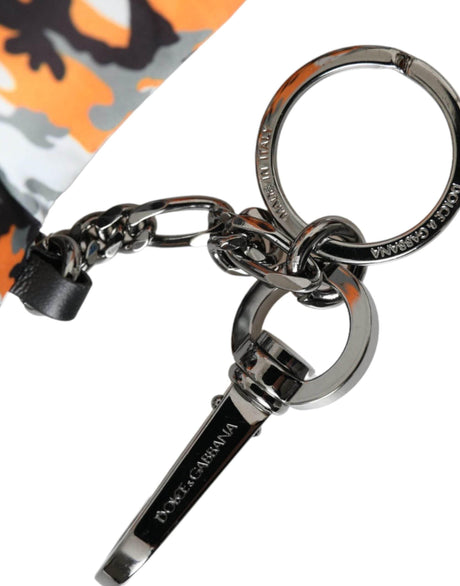 Dolce & Gabbana Multicolor Camouflage Animal Silhouette Keychain Keyring - Hilstor