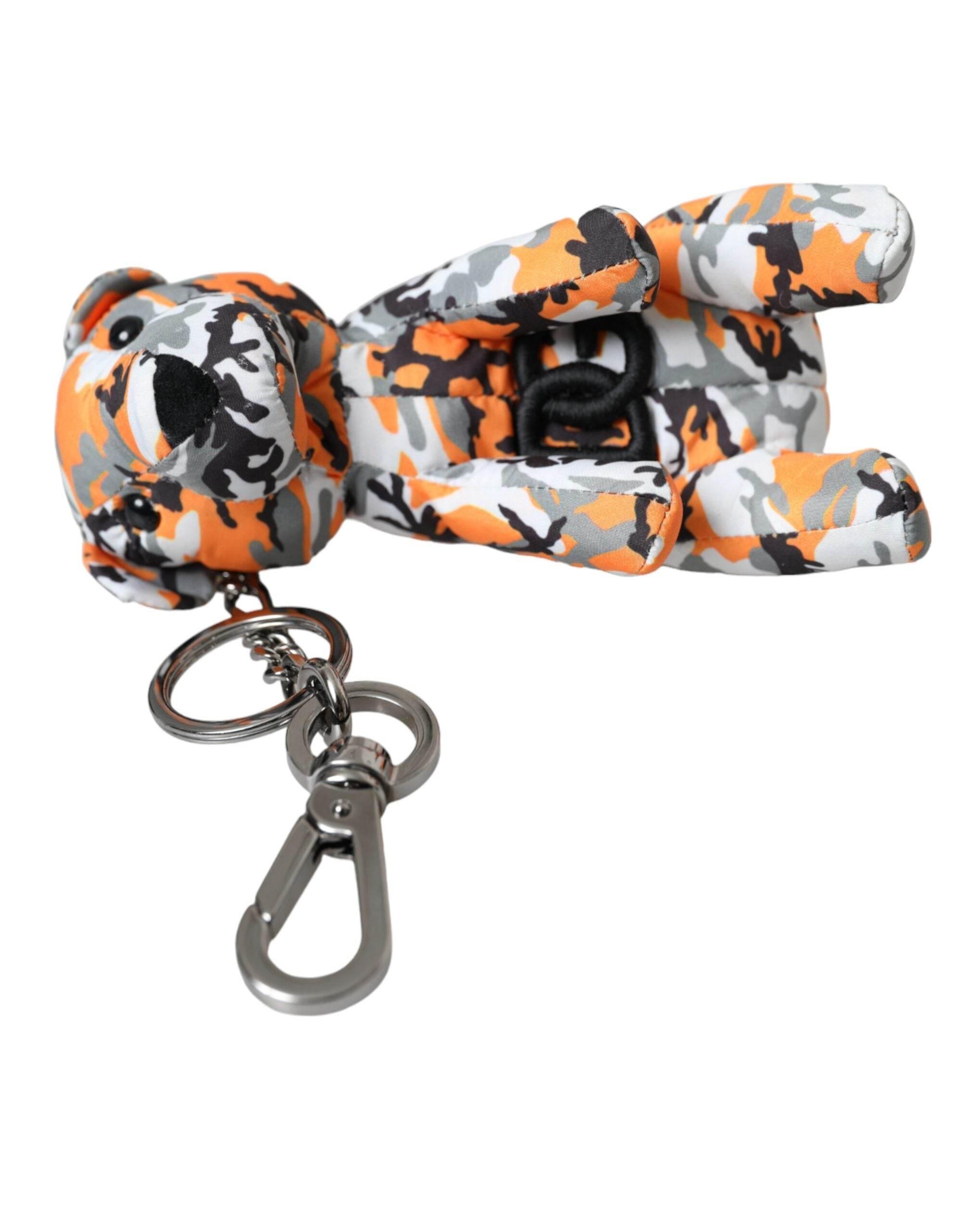 Dolce & Gabbana Multicolor Camouflage Animal Silhouette Keychain Keyring - Hilstor