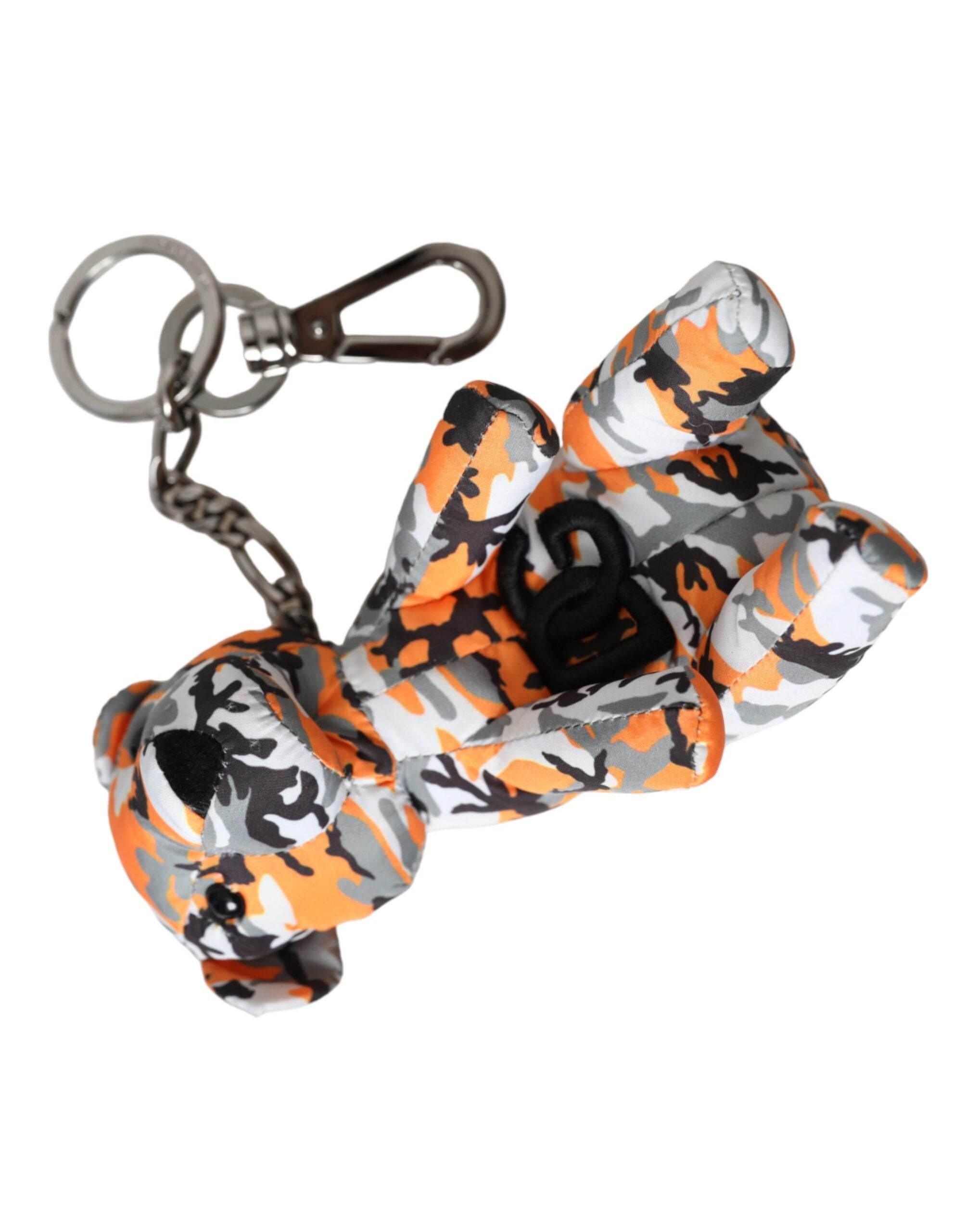 Dolce & Gabbana Multicolor Camouflage Animal Silhouette Keychain Keyring - Hilstor