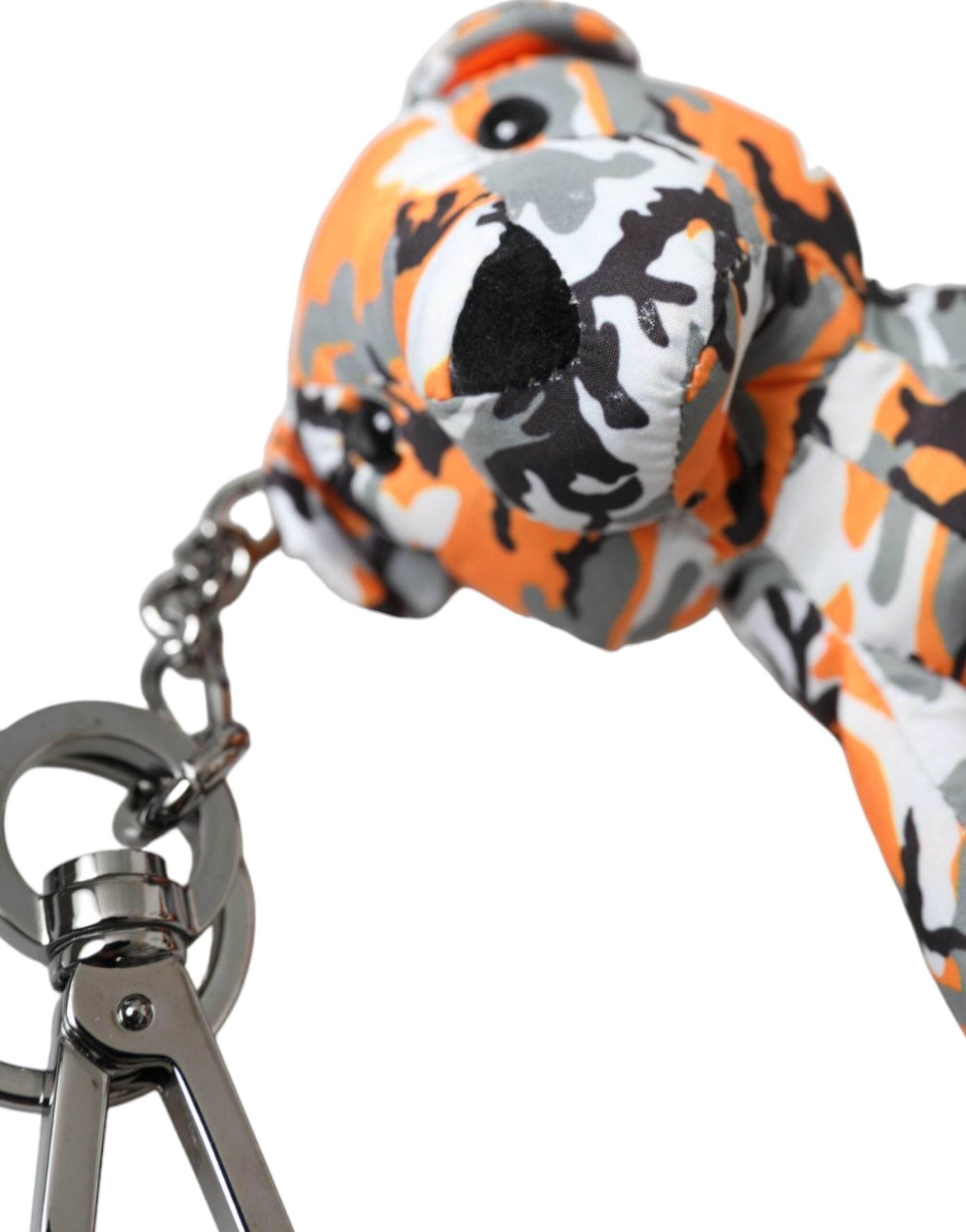 Dolce & Gabbana Multicolor Camouflage Animal Silhouette Keychain Keyring - Hilstor