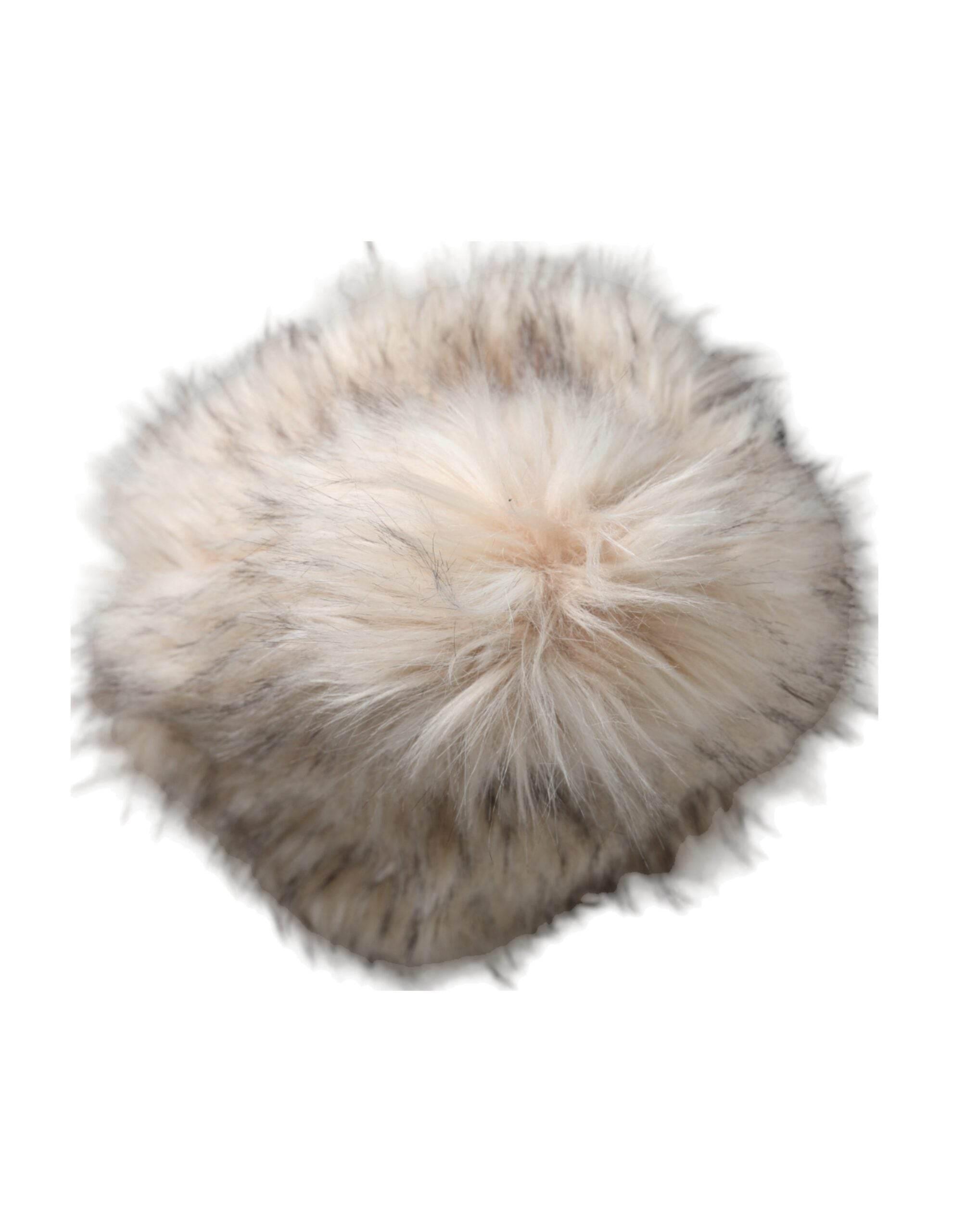 Dolce & Gabbana Beige Acrylic Fur Women Bucket Hat - Hilstor
