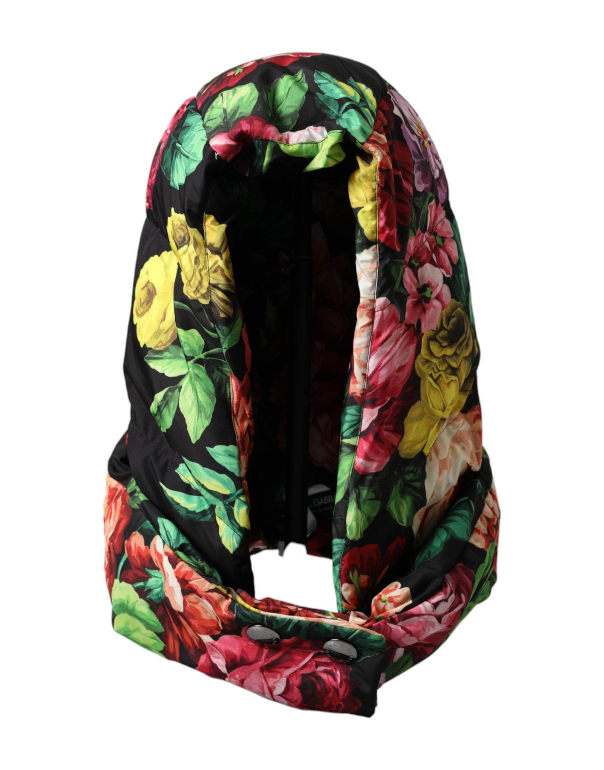 Dolce & Gabbana Hat Multicolor Floral Whole Head Wrap Hat - Hilstor