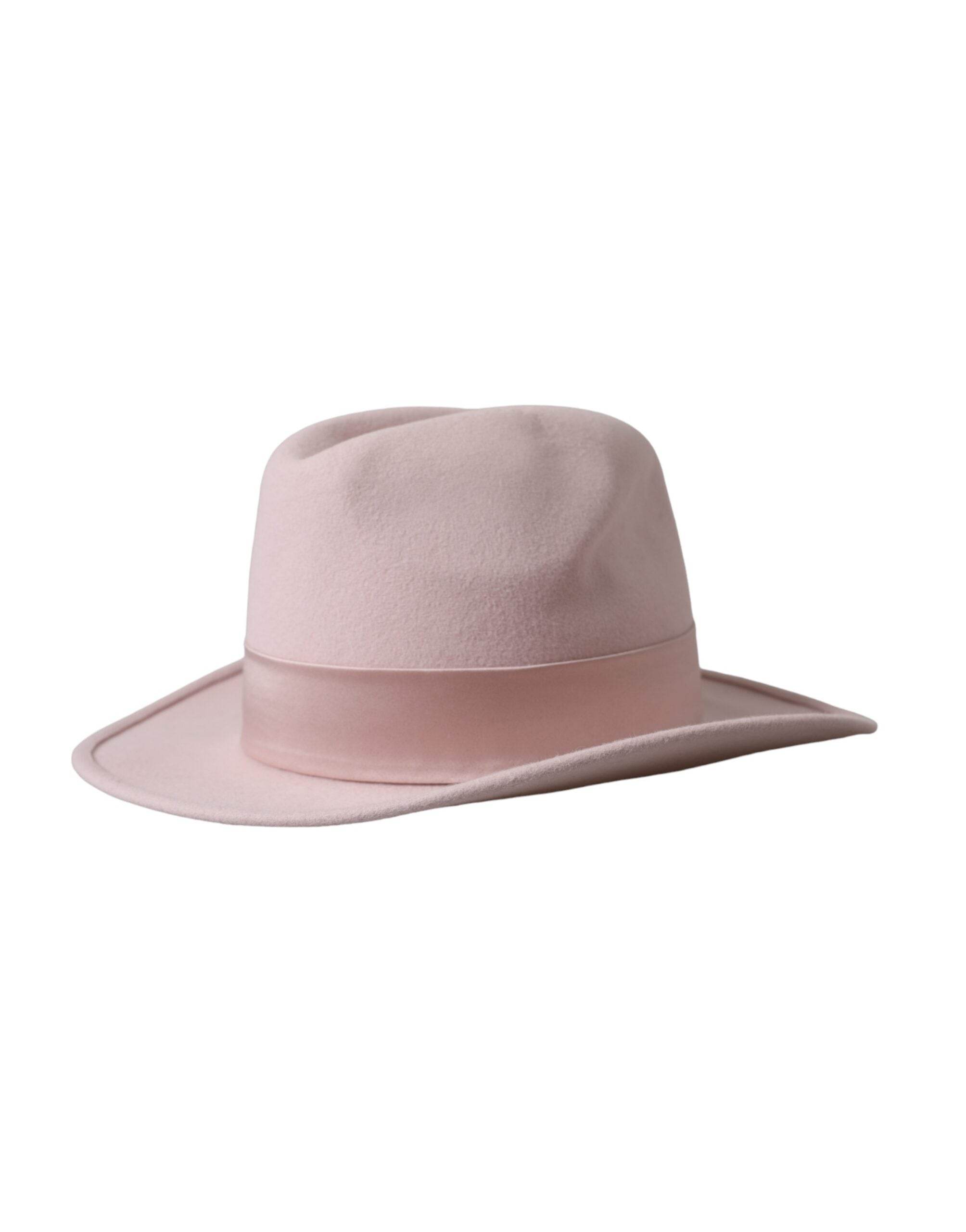 Dolce & Gabbana Pink Rabbit Fedora Trilby Women Hat - Hilstor