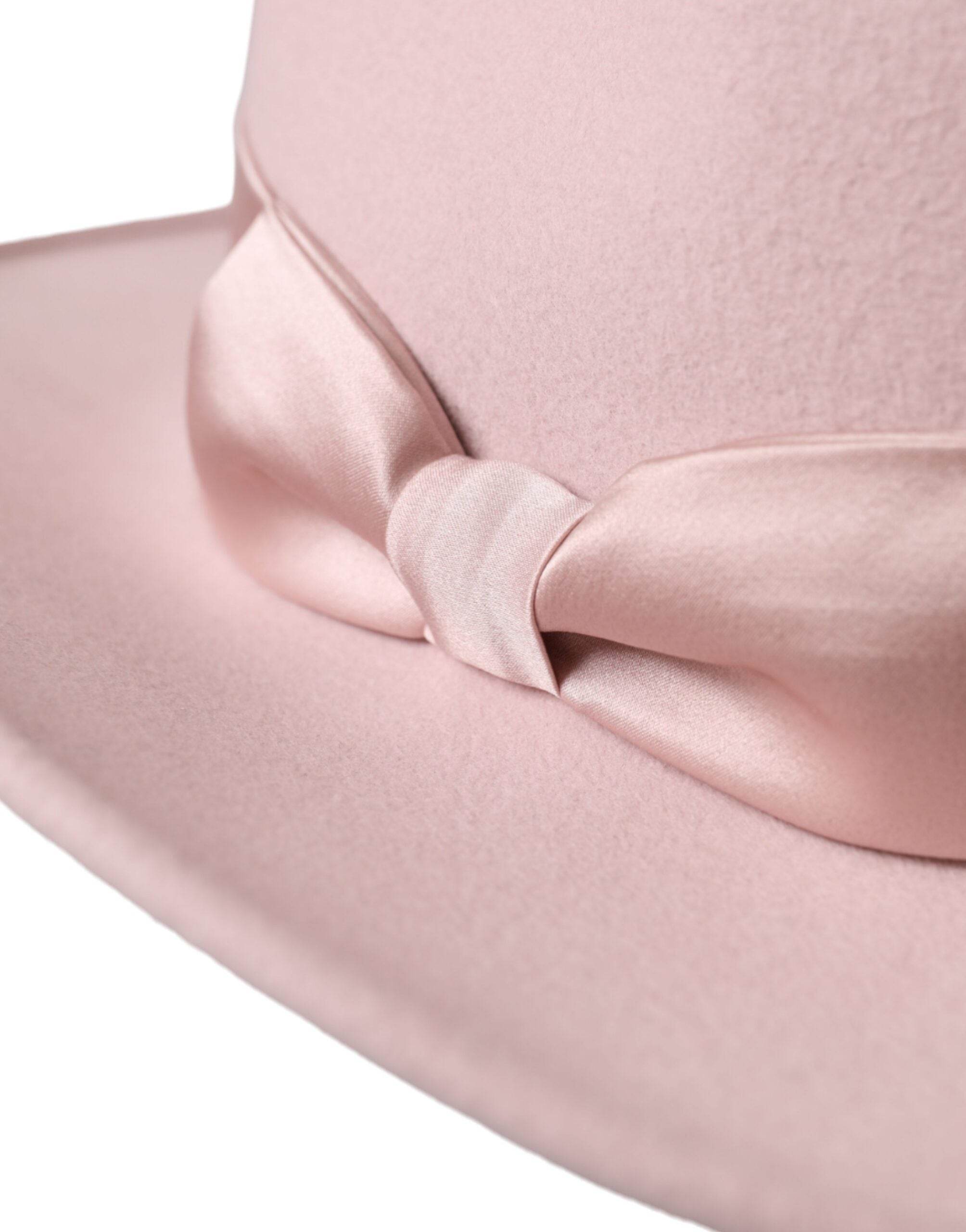 Dolce & Gabbana Pink Rabbit Fedora Trilby Women Hat - Hilstor