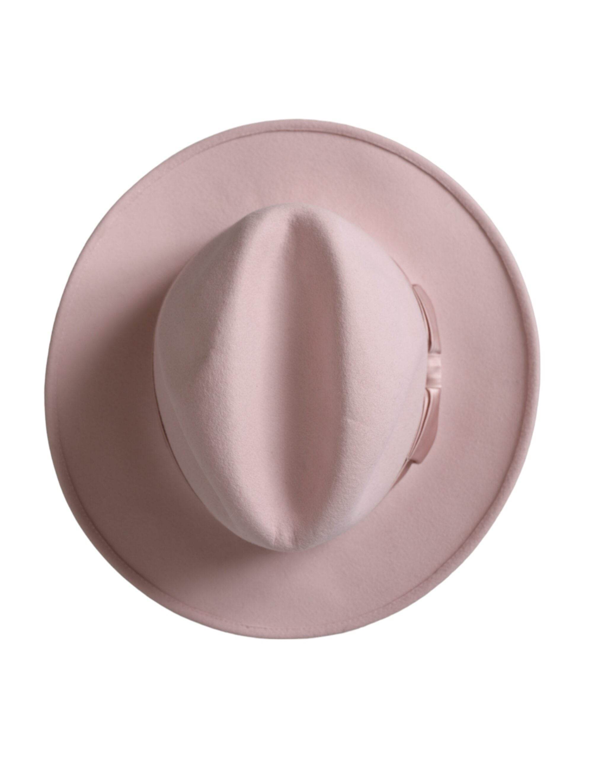 Dolce & Gabbana Pink Rabbit Fedora Trilby Women Hat - Hilstor