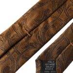 Dolce & Gabbana Brown Floral 100% Silk Adjustable Men Tie - Hilstor