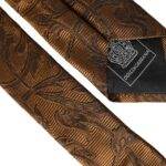 Dolce & Gabbana Brown Floral 100% Silk Adjustable Men Tie - Hilstor