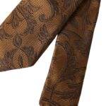 Dolce & Gabbana Brown Floral 100% Silk Adjustable Men Tie - Hilstor