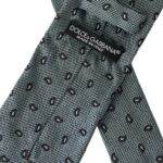 Dolce & Gabbana Green 100% Silk Patterned Adjustable Men Tie - Hilstor