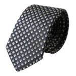 Dolce & Gabbana Black 100% Silk Patterned Adjustable Men Tie - Hilstor