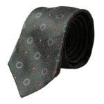 Dolce & Gabbana Dark Gray 100% Silk Fantasy Adjustable Men Tie - Hilstor