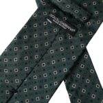 Dolce & Gabbana Green Silk Branded Logo Adjustable Men Tie - Hilstor