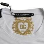 Dolce & Gabbana White Cotton Roundneck Short Sleeve T-shirt - Hilstor