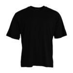 Dolce &amp; Gabbana Sort T-shirt med rund hals i bomuld med korte ærmer