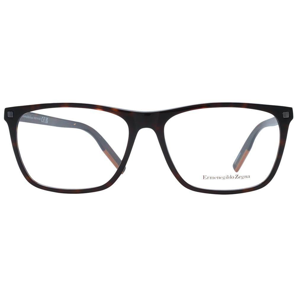 Ermenegildo Zegna Brown Men Optical Frames - Hilstor