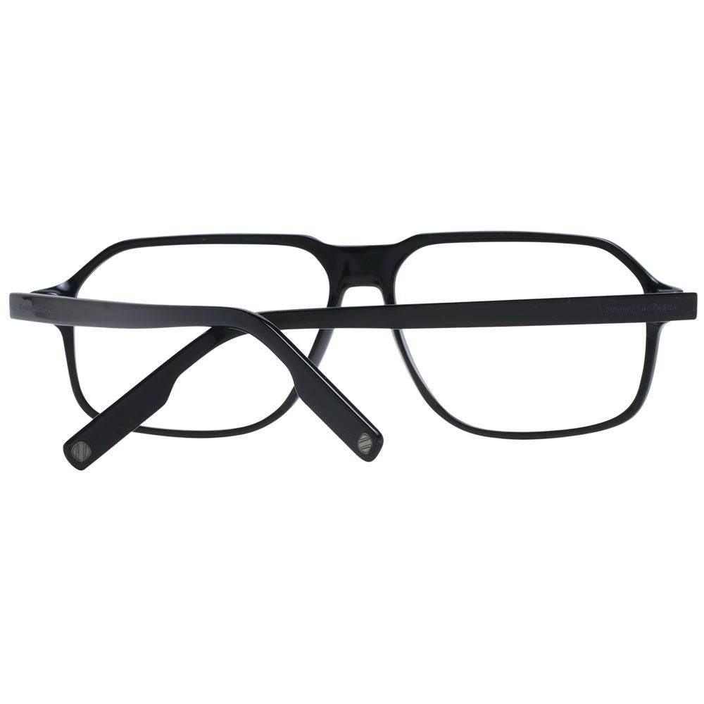 Ermenegildo Zegna Black Men Optical Frames - Hilstor