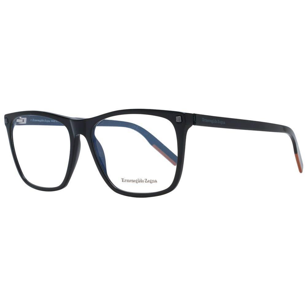 Ermenegildo Zegna Black Men Optical Frames - Hilstor