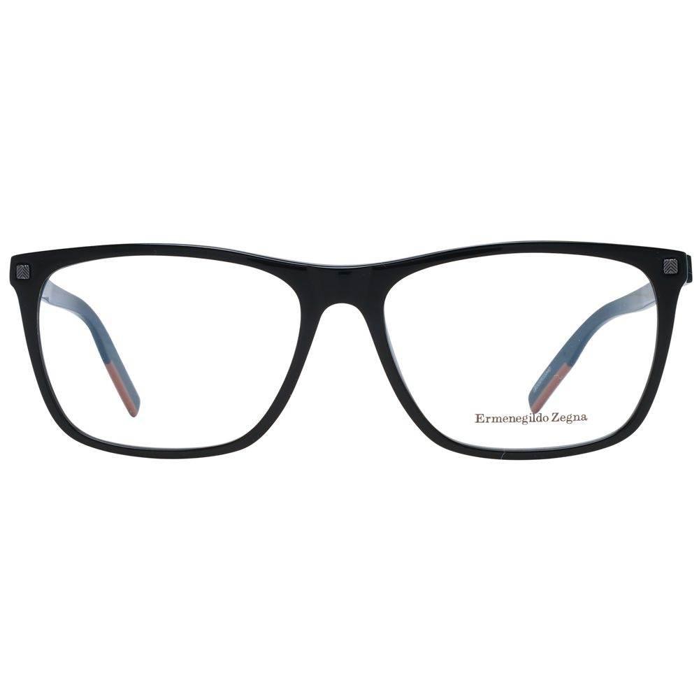 Ermenegildo Zegna Black Men Optical Frames - Hilstor