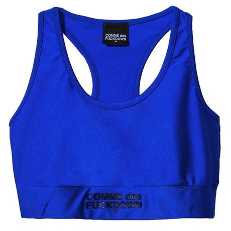 Comme Des Fuckdown Blue Nylon Women Top - Hilstor
